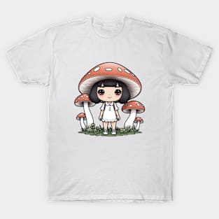 CUTE mushroom GIRL T-Shirt